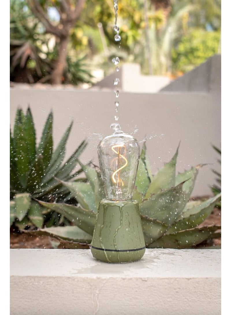 HUMBLE One Wireless Portable Table Light | Indoor and outdoor use |  8.5 cm x 19.5 cm - Green Moss - Image 2